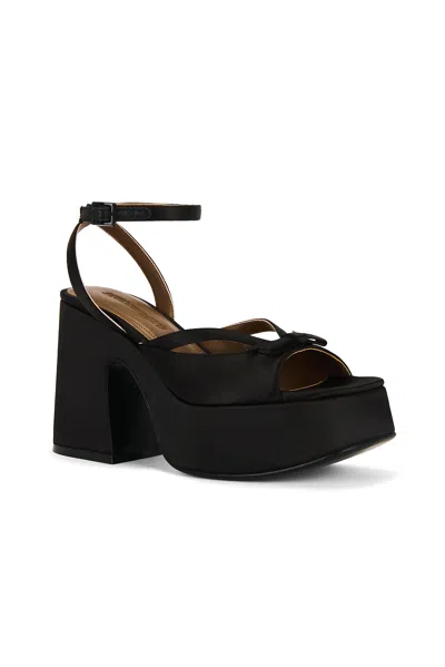 Shushu-tong Platform Sandal In Black