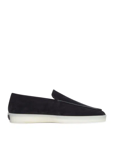 Fear Of God Suede Loafers With Rubber Sole And Round Toe In Black