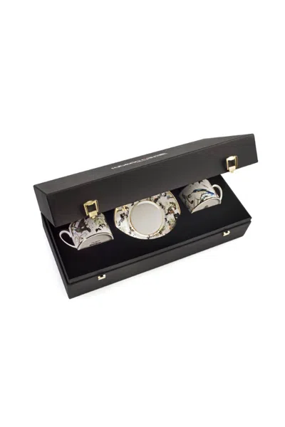 Roberto Cavalli Garden's Birds Coffee Cups Gift Set (2 Pieces) In Multi