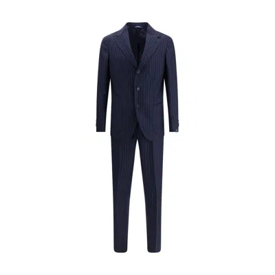 Gi Capri Wool Suit In Blue