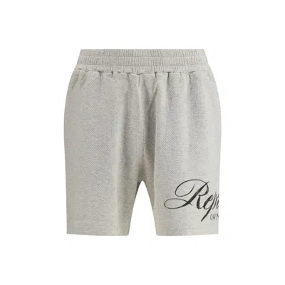 Represent Owners Club Script Mesh Shorts In Gray