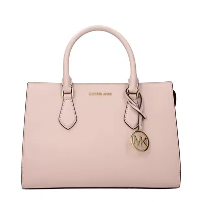 Michael Kors Pink Fabric Handbag In Pink