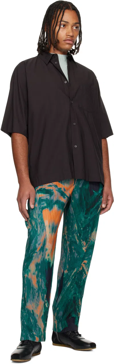 Issey Miyake Brown Streamline Shirt In Black