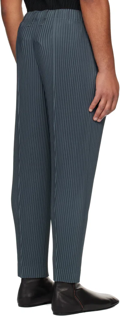 Issey Miyake Blue Compleat Trousers In Blue