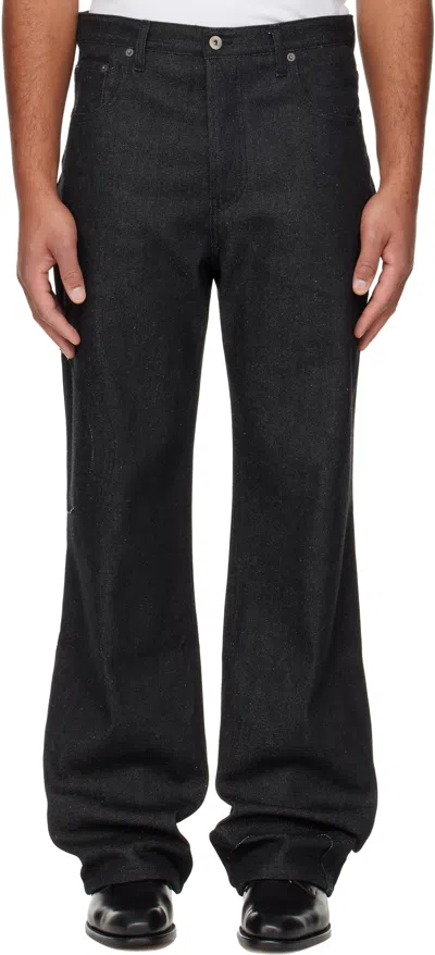 Edward Cuming Circle Window V01s Jeans In Black