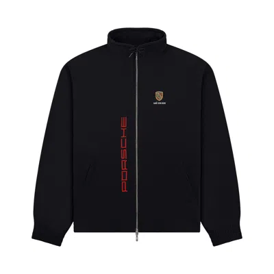 Pre-owned Aimé Leon Dore X Porsche Nylon Track Jacket 'jet Black' | Men's Size L