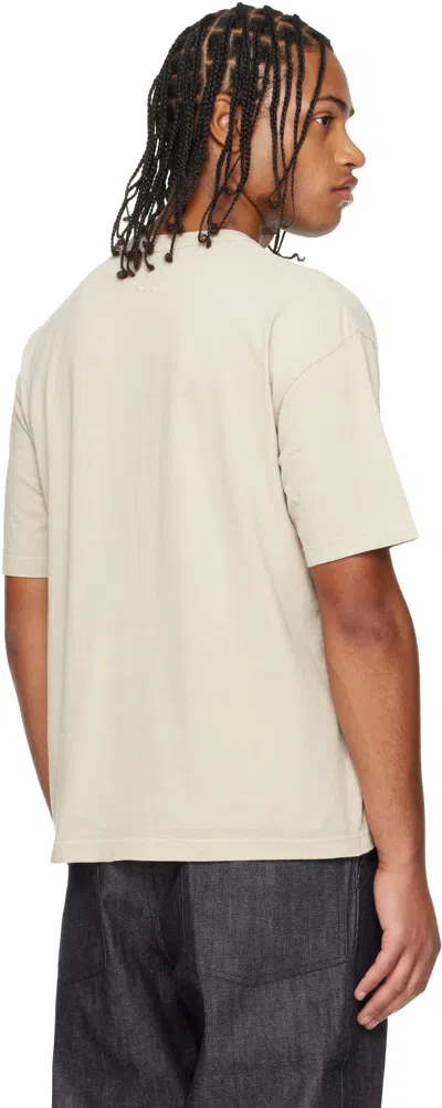 Visvim Beige Jumbo S/s Dmgd T-shirt In Gray