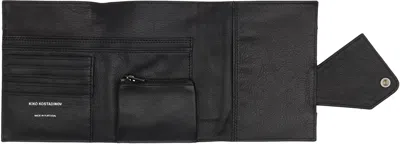 Kiko Kostadinov Black & Gray Orvos K Wallet In Burgundy