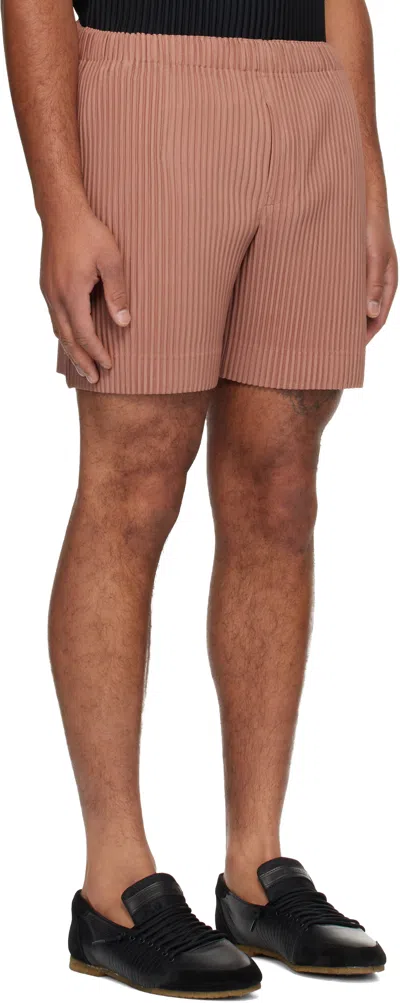 Issey Miyake Tan Monthly Color July Shorts In Pink