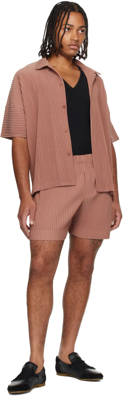 Issey Miyake Tan Monthly Color July Shorts In Pink
