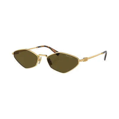 Pre-owned Miu Miu Logo Sunglasses 'loden Green' | Women's Size Onesize
