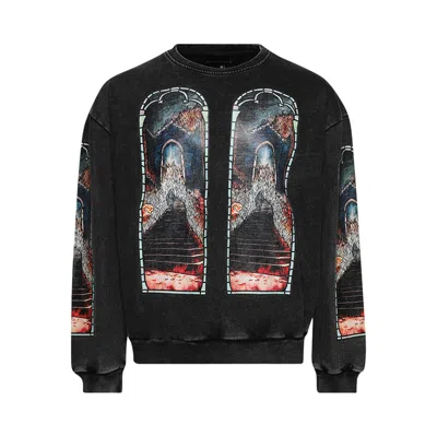 Pre-owned Who Decides War Descent Crewneck Sweater 'vintage Grey' | Men's Size Xs In Gray