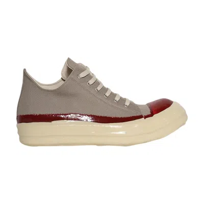 Pre-owned Rick Owens Concordians Drkshdw Sneaks Low 'dirty Pearl Red' | Grey | Men's Size 45 In Gray