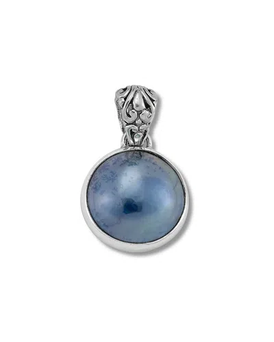Samuel B. Silver 14-14.5mm Mm Pearl Pendant In Multi
