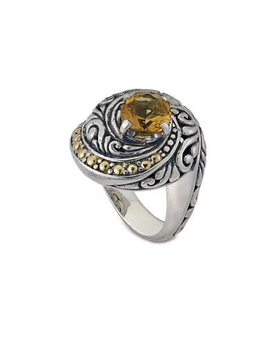 Samuel B. Silver 0.90 Ct. Tw. Citrine Ring In Silver