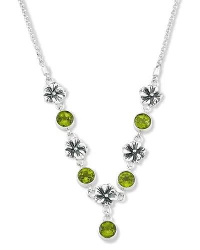 Samuel B. Silver 2.04 Ct. Tw. Peridot Necklace In Green
