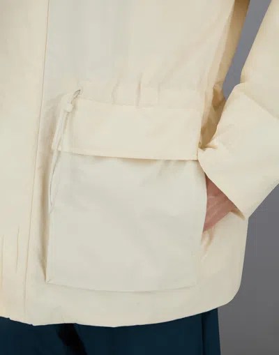 Herno Laminar Parka In Crinkle Metallic In White