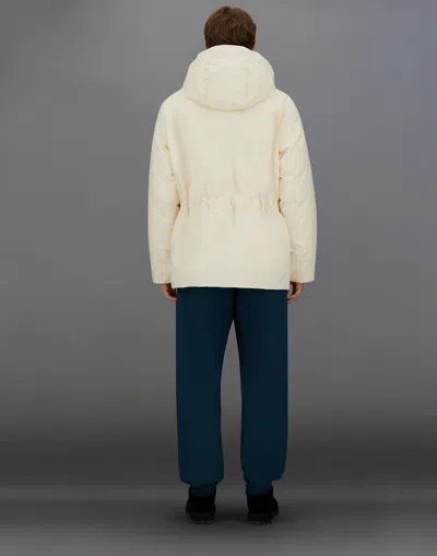 Herno Laminar Parka In Crinkle Metallic In White