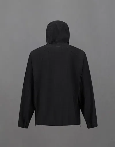Herno Laminar Jacket In Wool Touch In Black