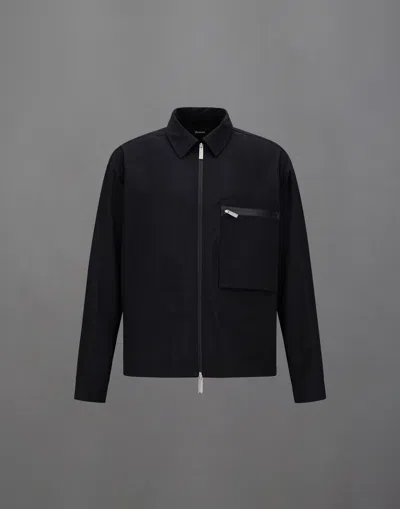 Herno Laminar Shacket In Comfort Tech In Black