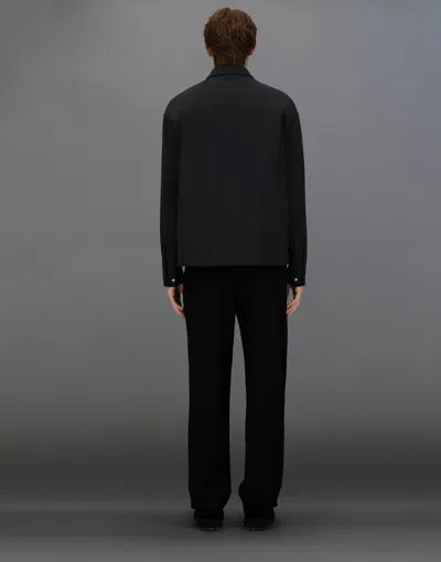 Herno Laminar Shacket In Comfort Tech In Black