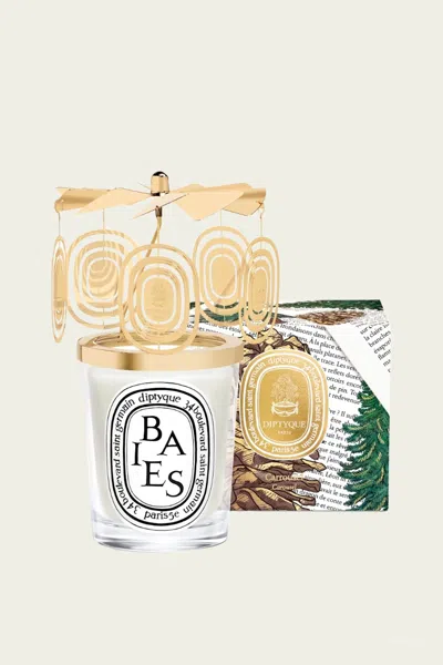 Diptyque Carousel For Classic Candle 190g - Holiday Edition 2025 In Gold