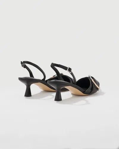White House Black Market Mixed Metal Slingback In Black