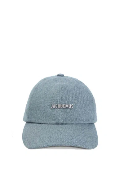 Jacquemus Curved Brim Cap For Everyday Wear In Gray