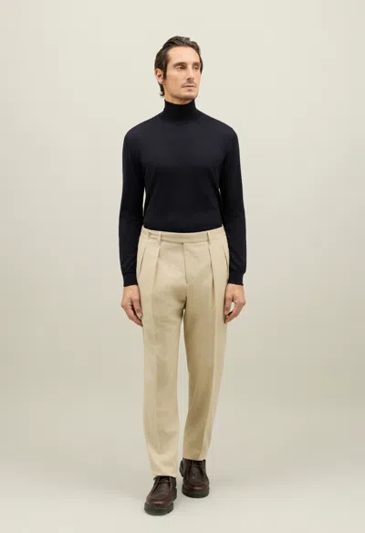 Boglioli Flannel Mario Trousers In Black