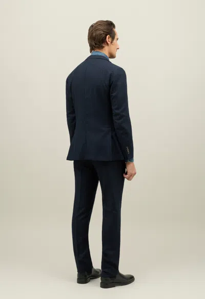 Boglioli Pinstripe Flannel K-suit In Blue