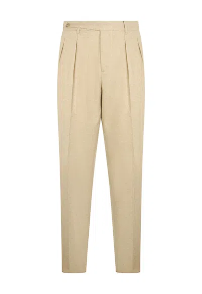 Boglioli Flannel Mario Trousers In Black