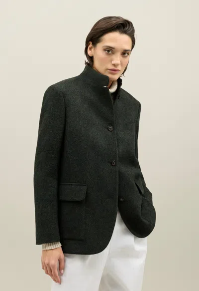 Boglioli Shetland Otta Blazer In Black