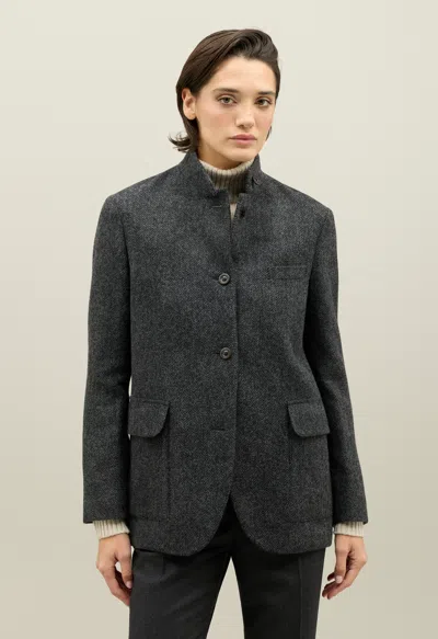 Boglioli Shetland Otta Blazer In Black