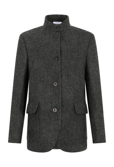 Boglioli Shetland Otta Blazer In Black