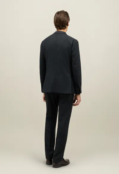 Boglioli Pinstripe Flannel K-suit In Gray