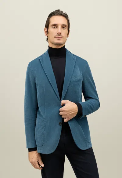 Boglioli Baby Corduroy K-jacket In Blue