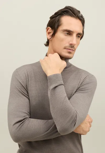 Boglioli Wool Turtleneck In Gray