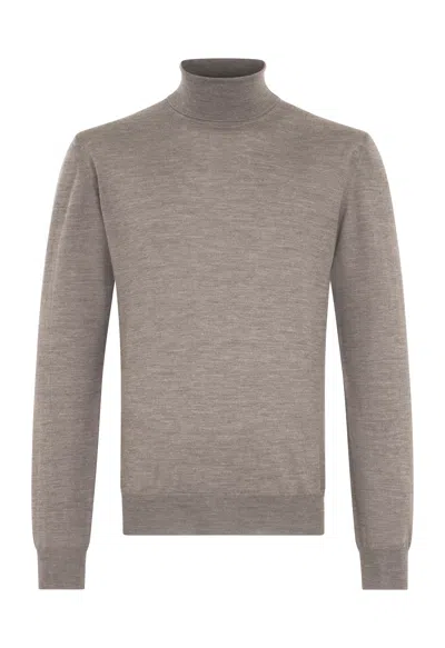 Boglioli Wool Turtleneck In Gray
