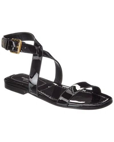 Michael Kors Collection Bridgette Patent Sandal In Black