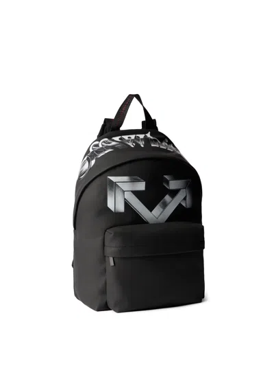 Off-white Heritage Backpack Rubber 3d In Black