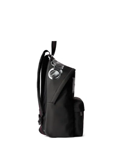 Off-white Heritage Backpack Rubber 3d In Black