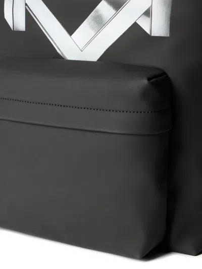 Off-white Heritage Backpack Rubber 3d In Black