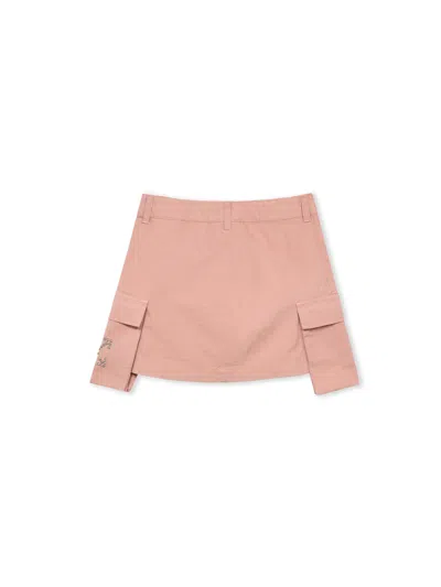 Off-white Arrow Studs Cargo Skirt In Pink