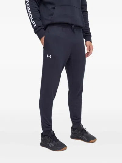 Under Armour Rival Logo Hooded Tracksuit In Blue