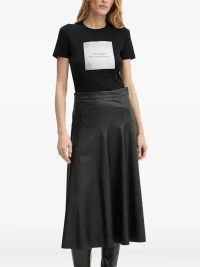 The Kooples Graphic-print Short-sleeve T-shirt In Black