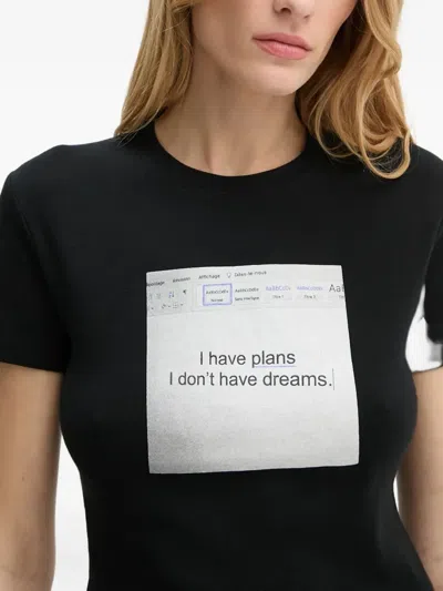 The Kooples Graphic-print Short-sleeve T-shirt In Black