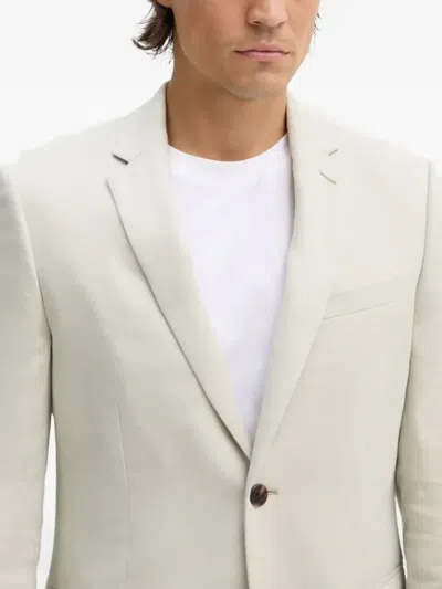 Theory Buttons Flap-pockets Blazer In Neutral