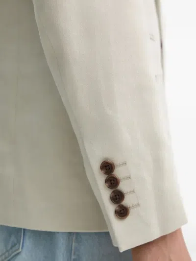 Theory Buttons Flap-pockets Blazer In Neutral