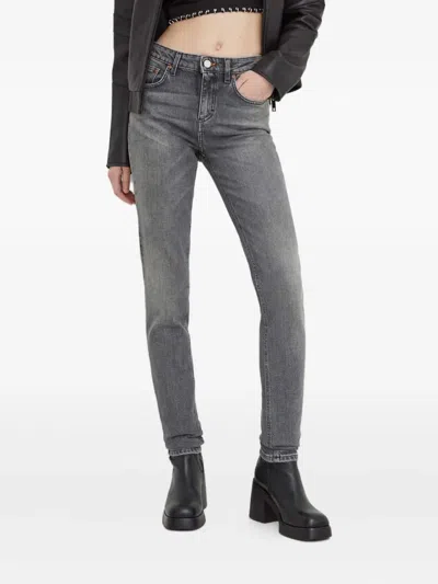 Won Hundred Logo-patch Trousers In Gray