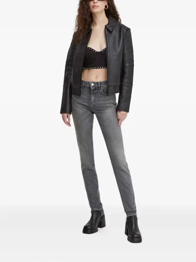 Won Hundred Logo-patch Trousers In Gray